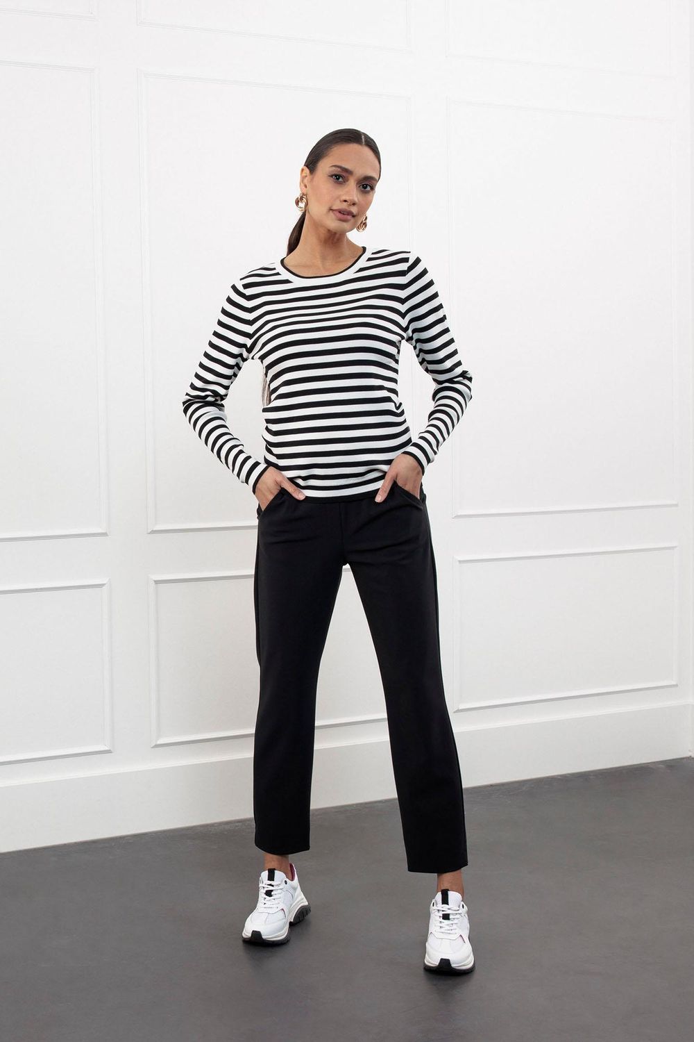Studio Anneloes Anne bonded trousers zwart