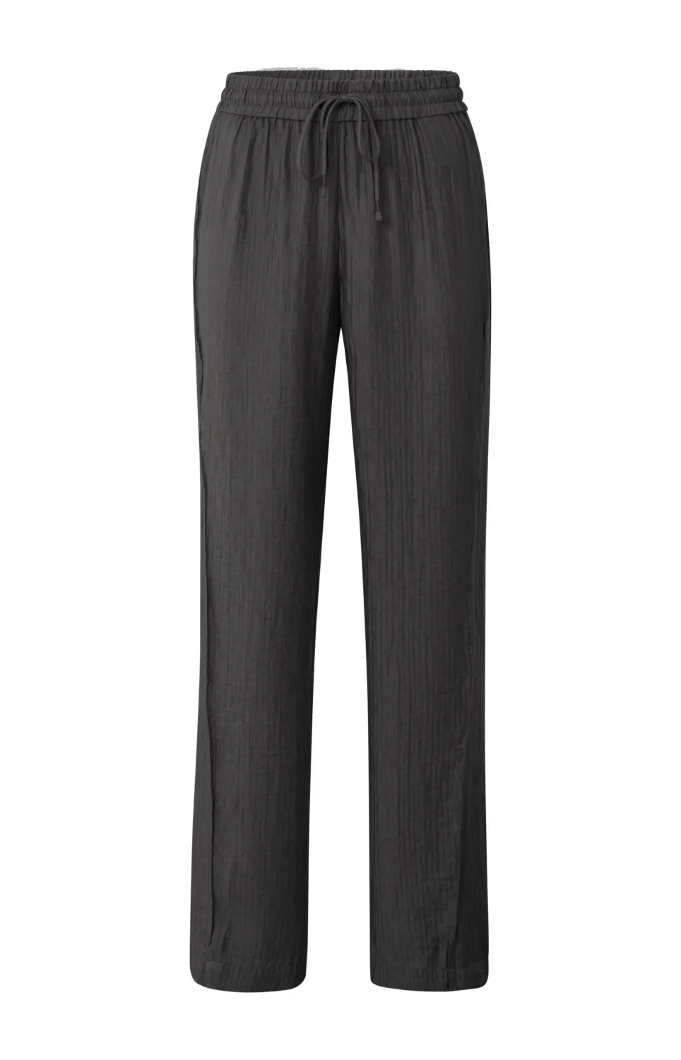 Yaya woven wide leg trousers with c