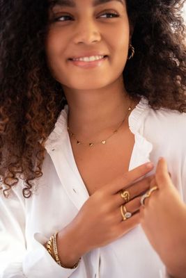 My Jewellery Necklace hearts Zilver MJ07639