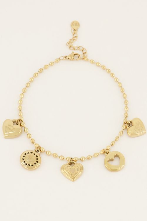 My Jewellery Armband candy couture charms Gold MJ06295