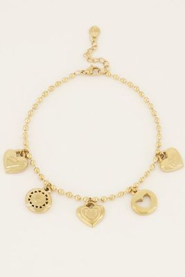 My Jewellery Armband candy couture charms Gold MJ06295