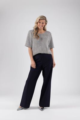 Nukus Octavia Top Lurex silver