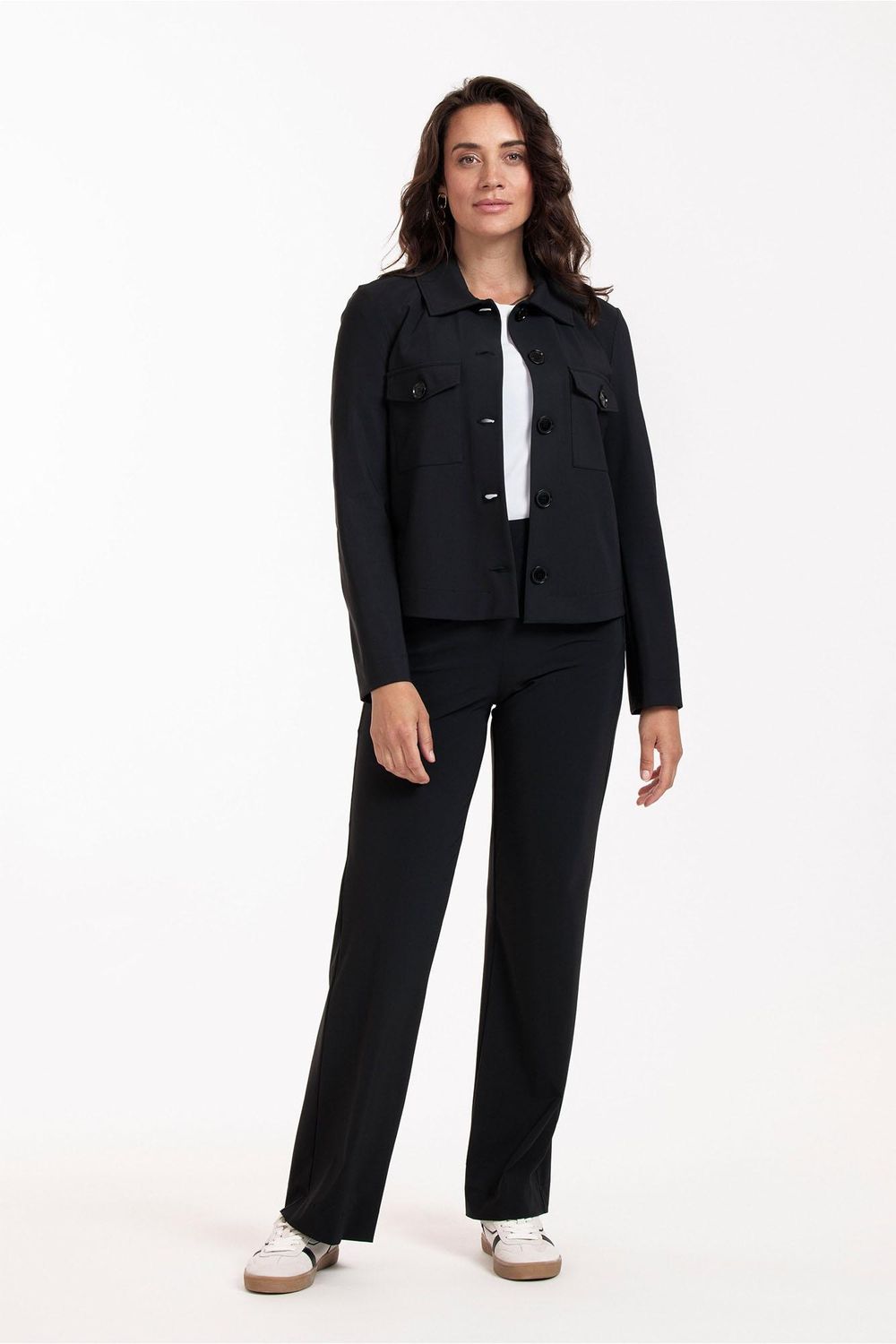 Studio Anneloes Claire bonded jacket Zwart