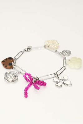 My Jewellery Bracelet 7 chunky charms Zilver