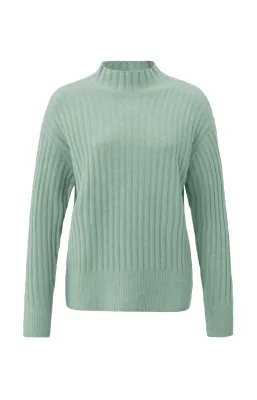 YaYa Ribbed sweater with turtleneck