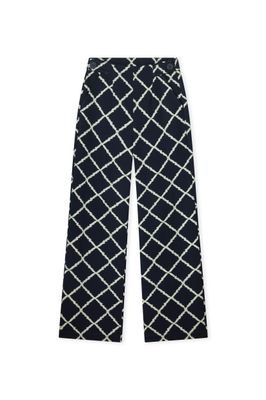 Kyra broek Scott Blauw print