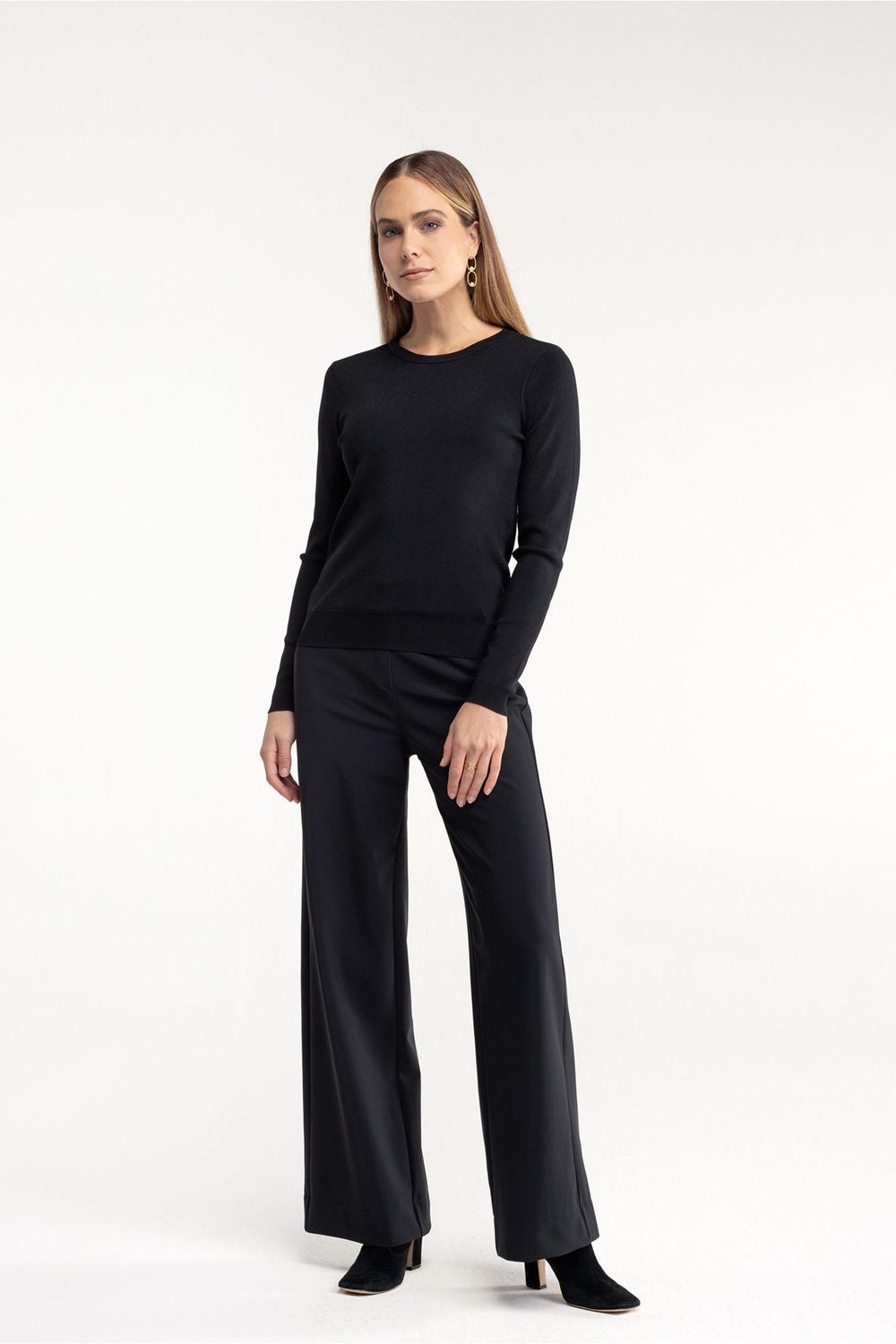 Studio Anneloes Lexie bonded trousers zwart