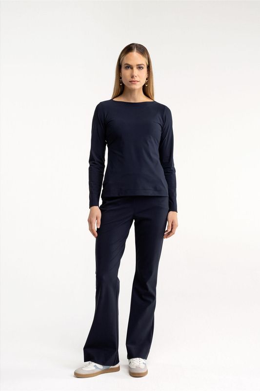 Studio Anneloes Flair bonded trousers Blauw