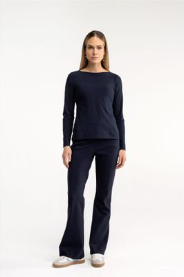 Studio Anneloes Flair bonded trousers Blauw