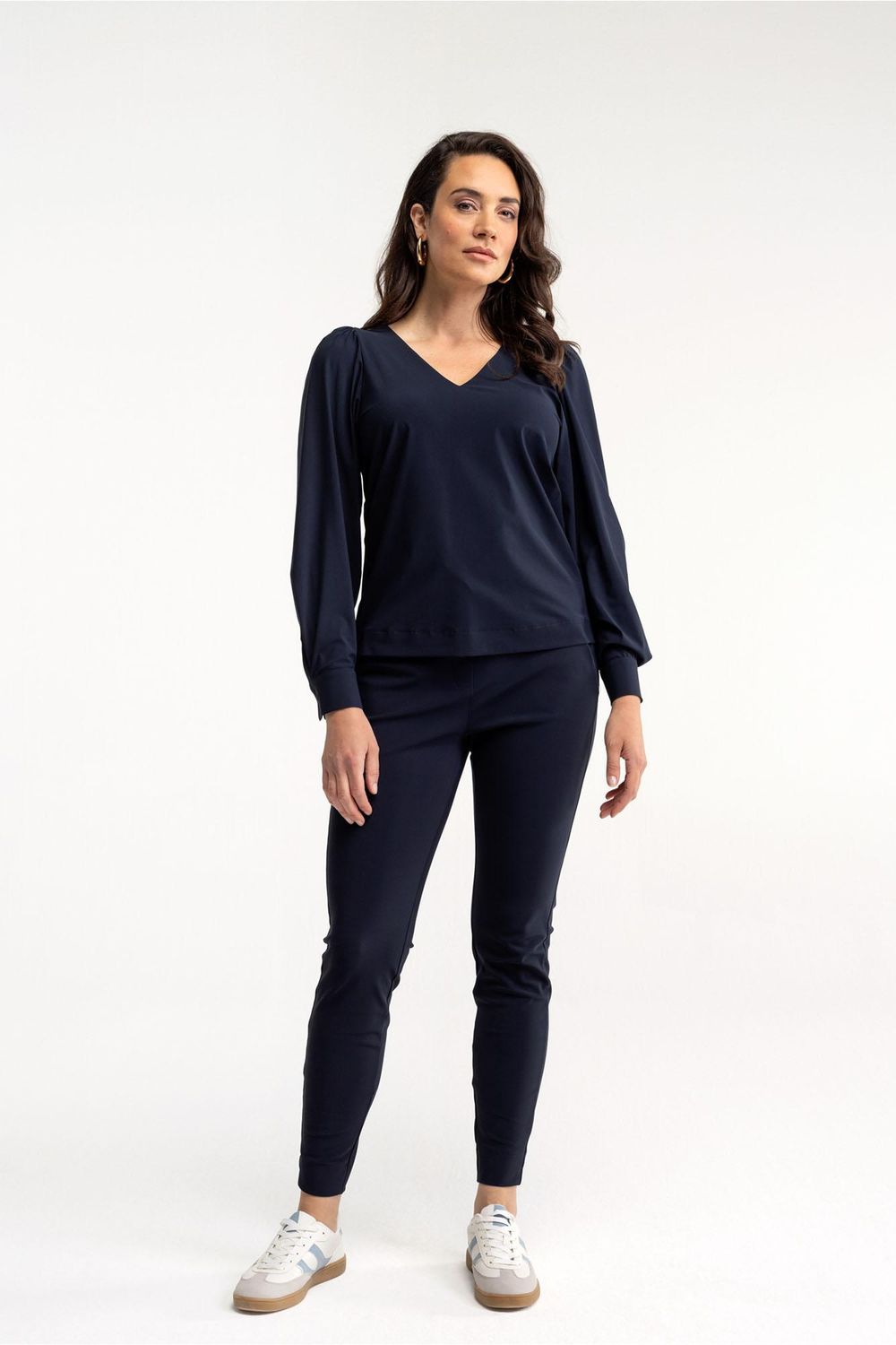 Studio Anneloes Downstairs bonded trousers Blauw