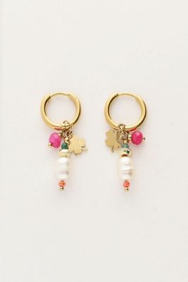 My Jewellery Earring hoops spring pearl pink