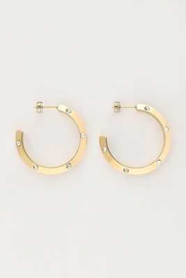 My Jewellery Earring hoops strass