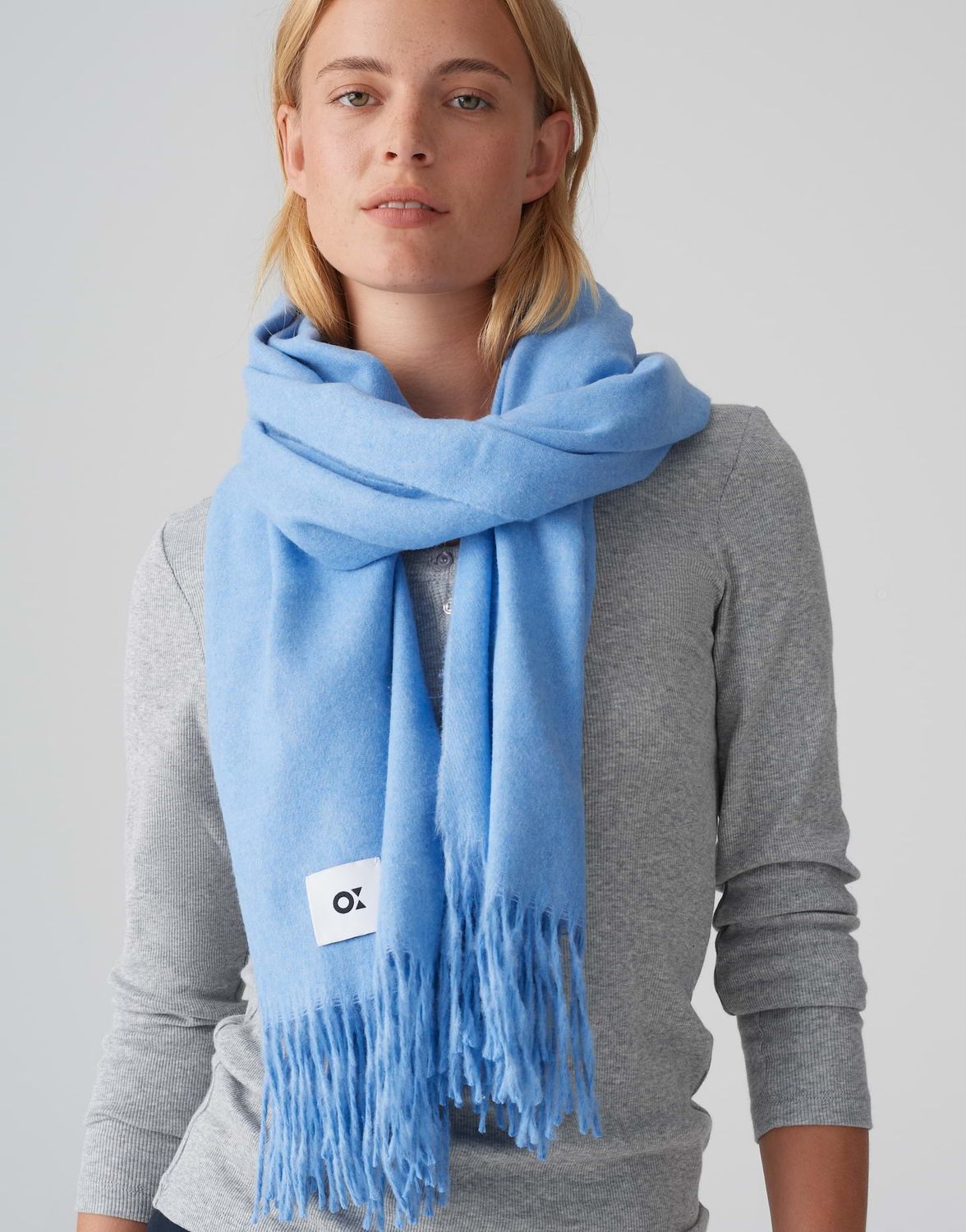 Opus Anell sjaal Blauw