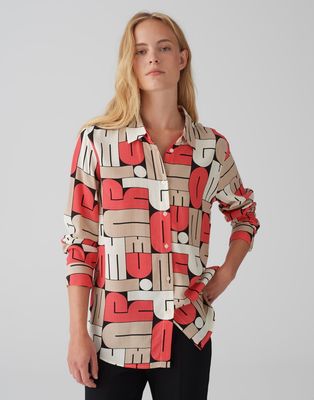 Opus blouse Fumira Roze