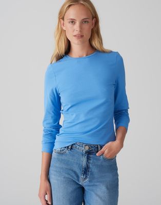 Opus basi shirt Smilla Blauw