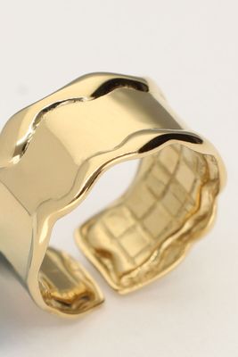 My Jewellery Ring structure wave Goud