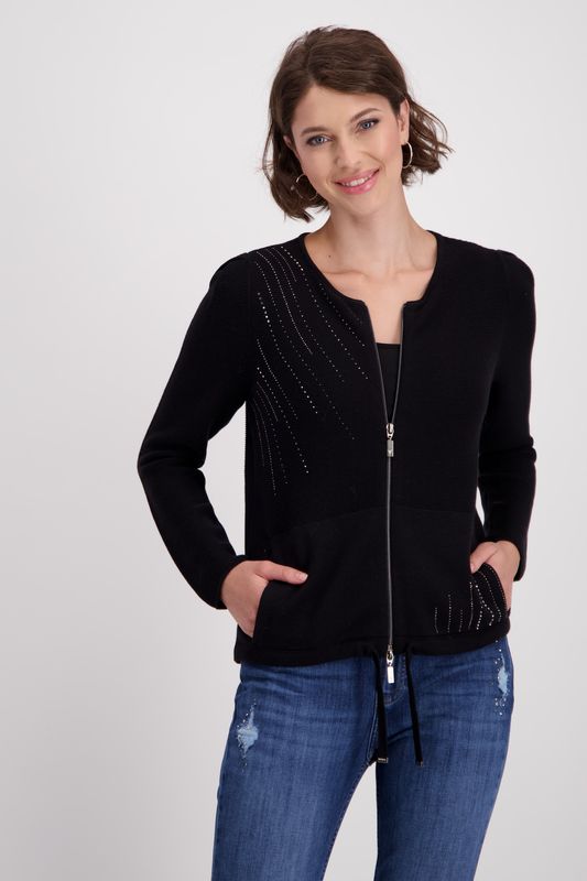 Monari Strickjacke schwarz