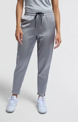 YaYa Woven satin jogging trousers w