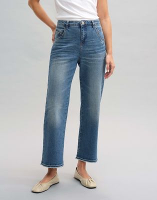 Opus Lani twist spijkerbroek Blauw