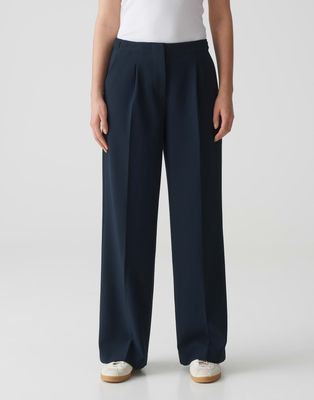 Opus broek Maiga palazzo blauw