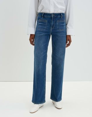 Someday Carie jeans french Blauw