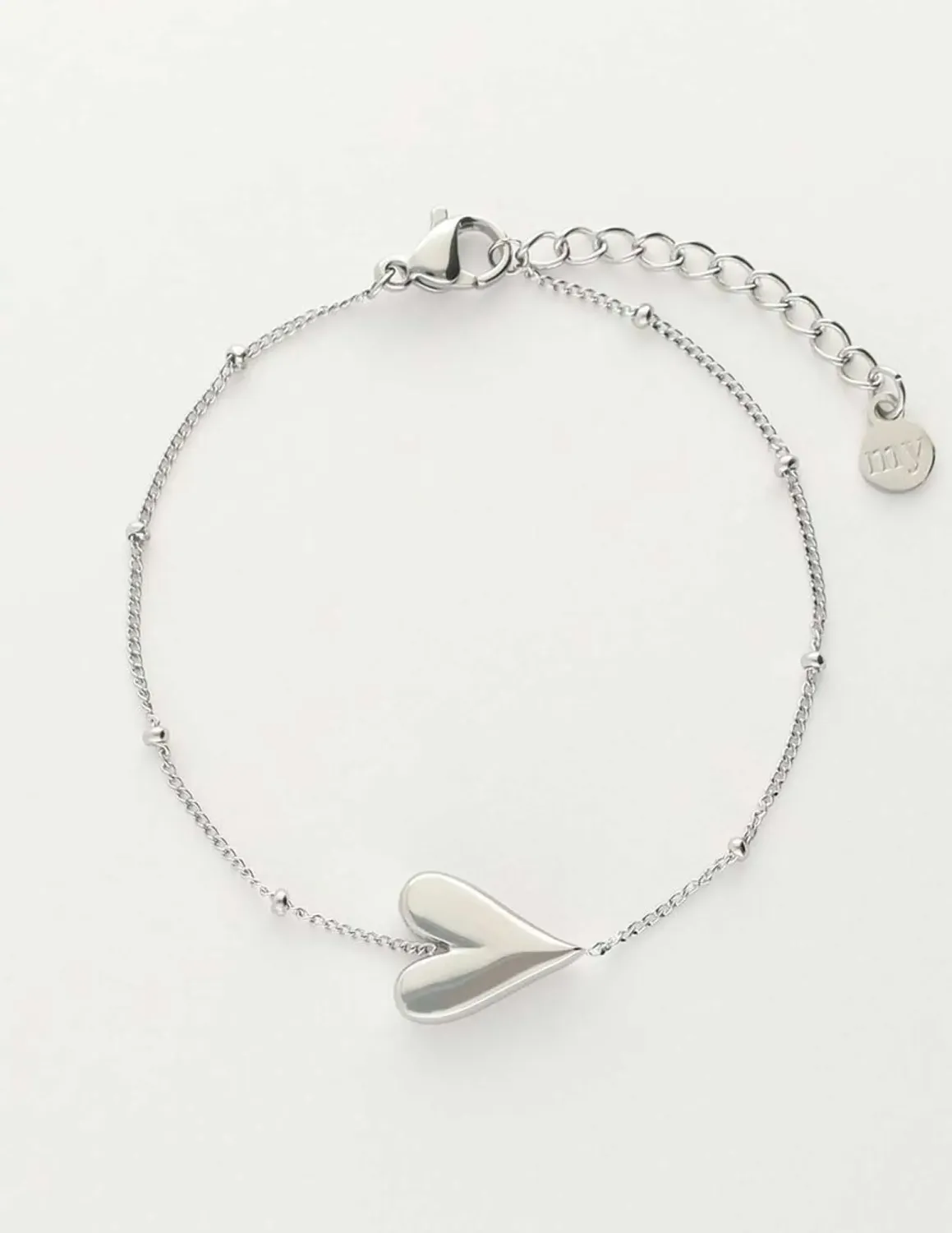 My Jewellery Bracelet heart horizontal Zilver