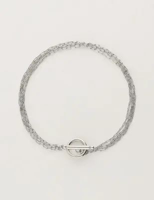 My Jewellery Bracelet 4 chains lock Zilver