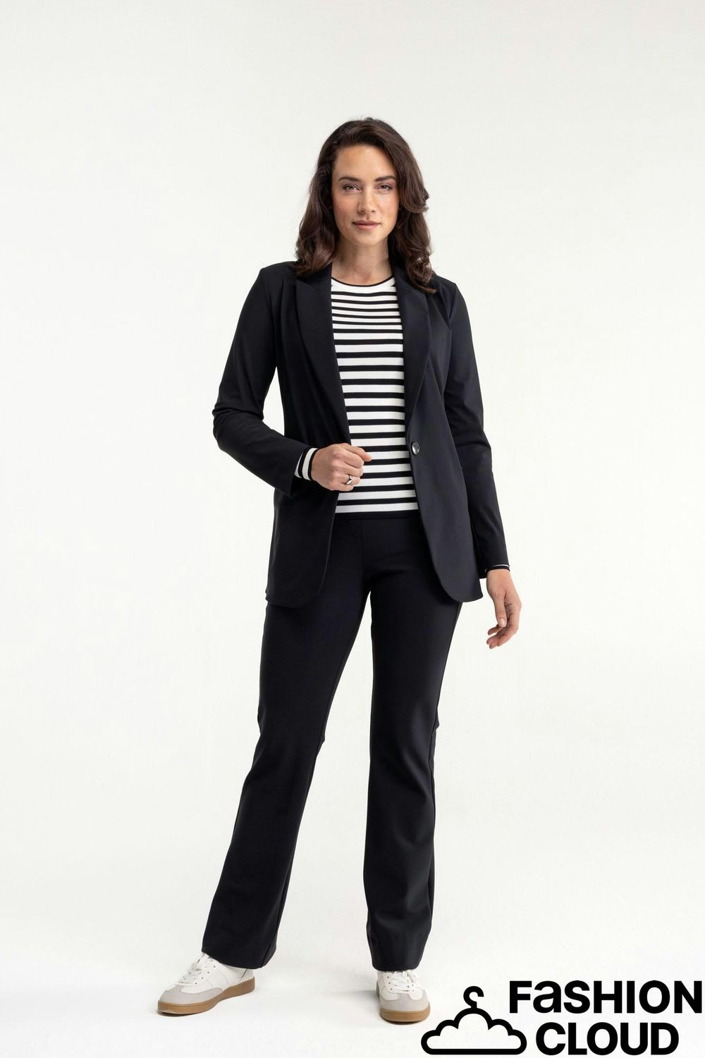 Studio Anneloes Flair bonded trousers Zwart