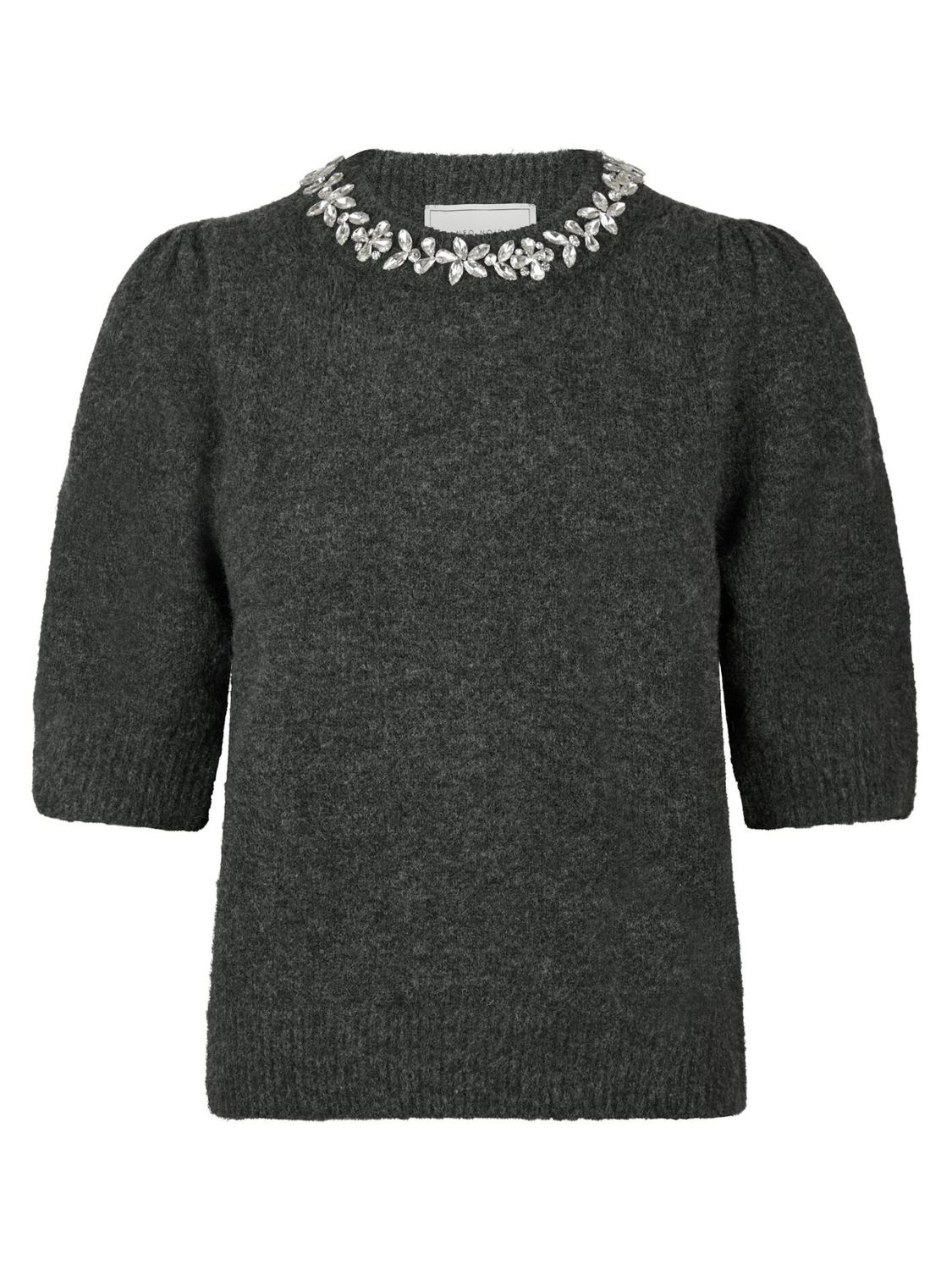 Neo Noir Maia Stone Knit blouse Grijs