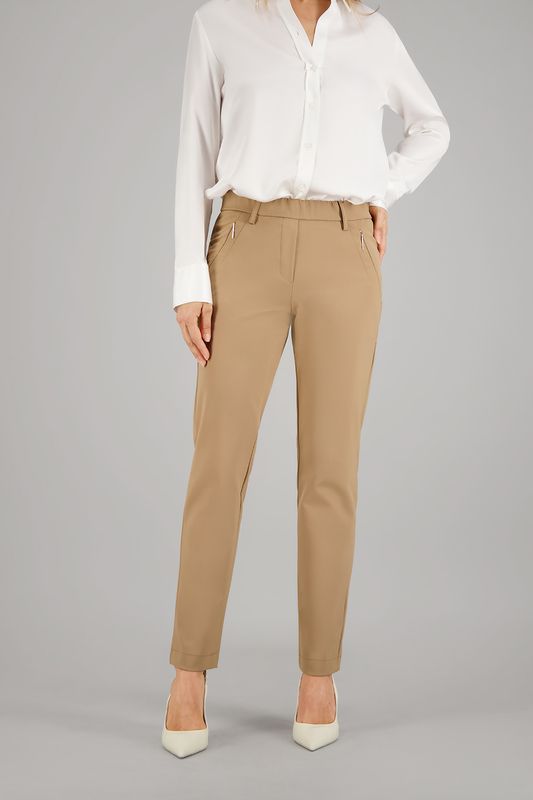Gardeur Hose Pull On Slim Beige