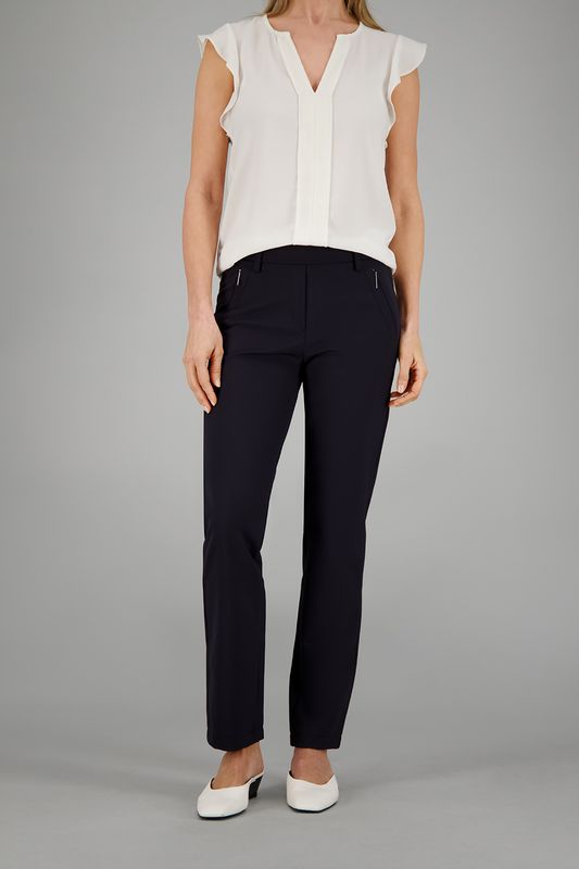 Gardeur Hose Pull On Slim Blauw