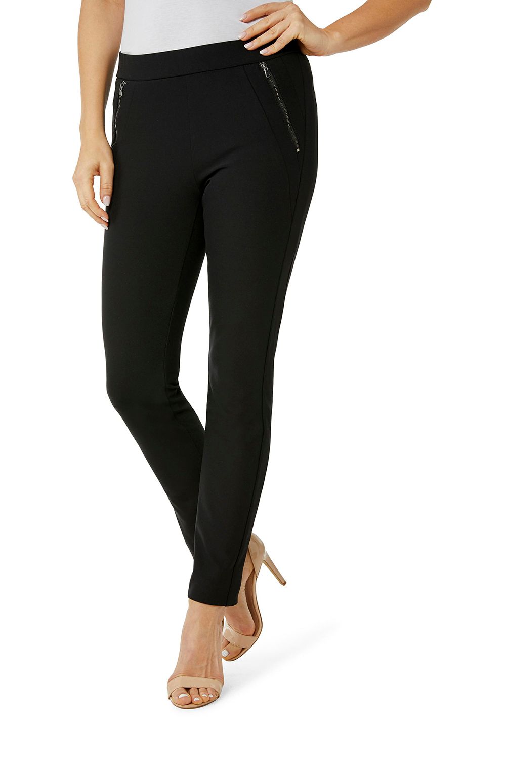 Gardeur Hose Pull On Slim Zwart