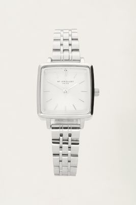 My Jewellery watch square chain Zilver