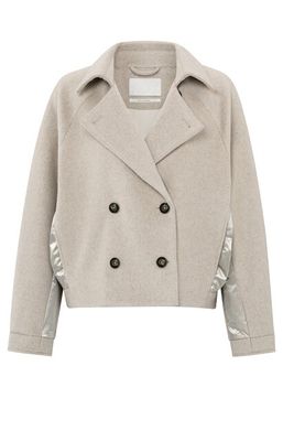 YaYa Short jacket in wool blend Beige