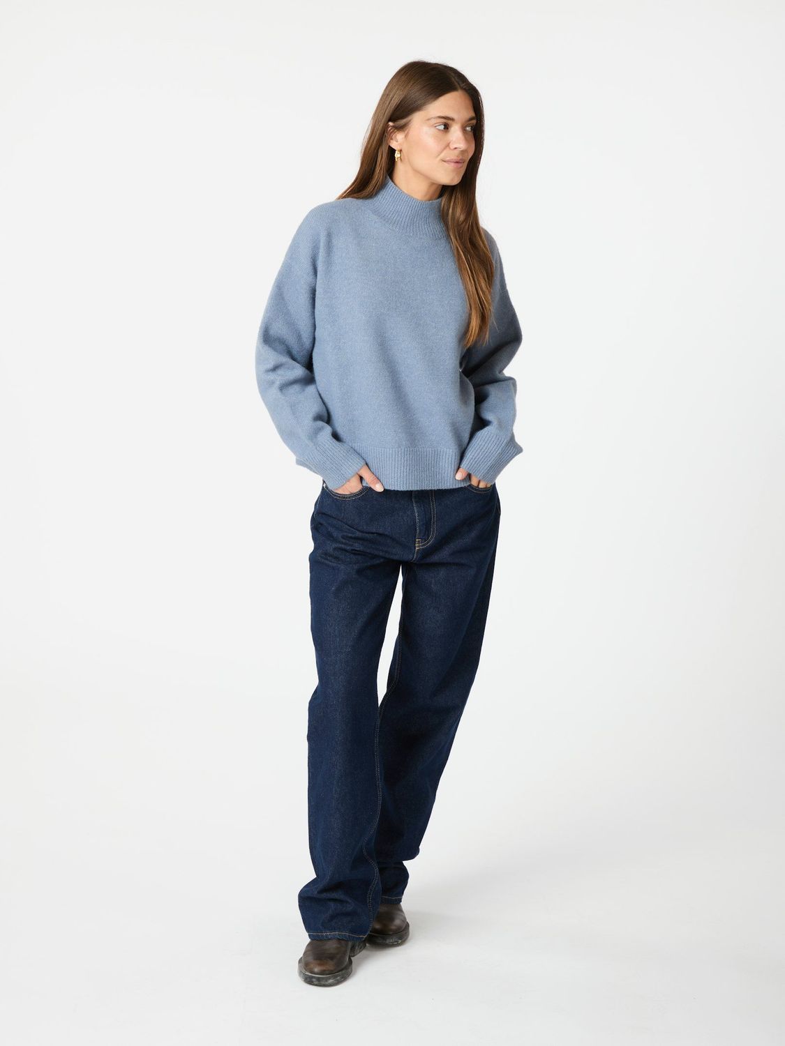 Neo Noir Paulina Knit Blouse Blauw