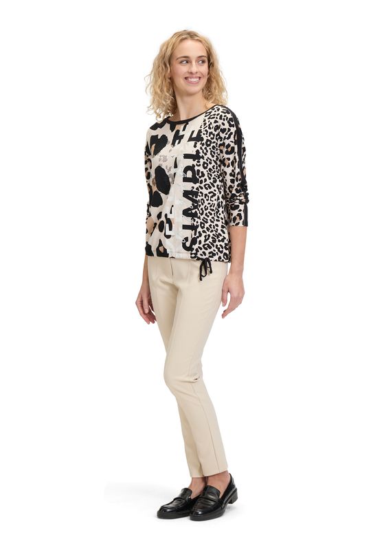So Cosy top print Nature/Zwart