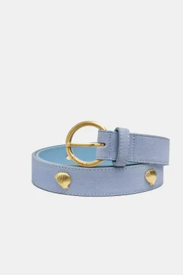 Fabienne Chapot Studded Shell Belt Blauw