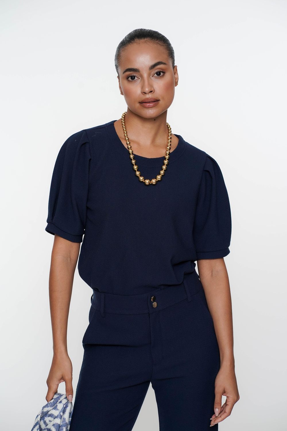 Geisha Top comfy Blauw