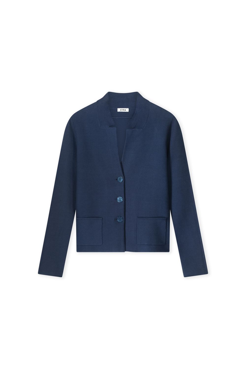 Kyra Luna cardigan lange mouw blauw