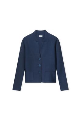 Kyra Luna cardigan lange mouw blauw