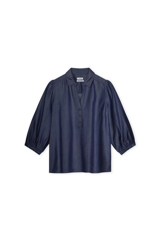 Kyra blouse Lodee denim blauw