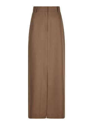 Neo Noir Leland Solid Skirt Bruin