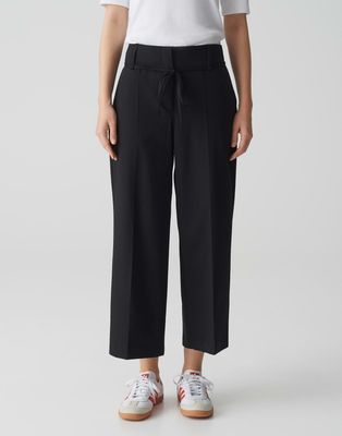 Opus broek Misha belt Zwart