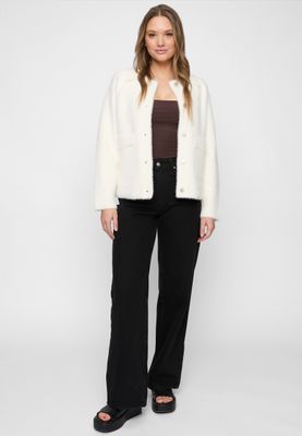 Covered ladies knitted jacket Paris off white