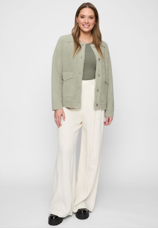 Covered ladies knitted jacket Paris Groen