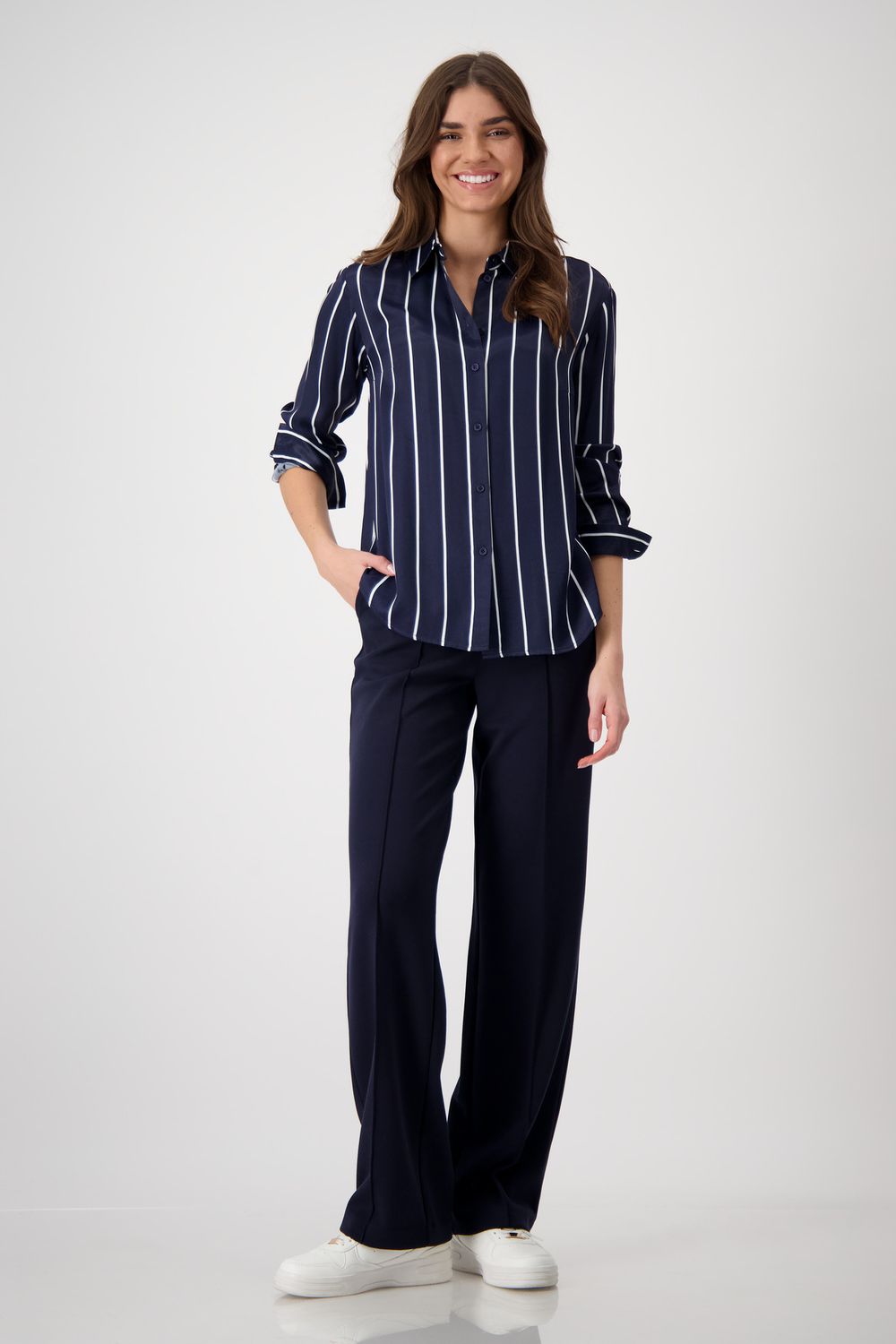 Monari broek donker blauw