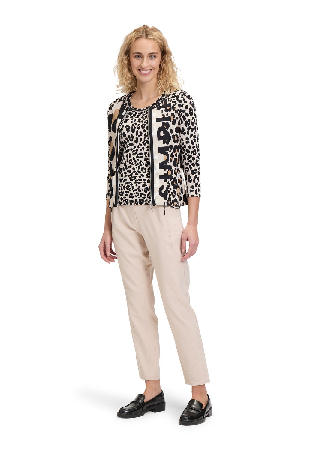 So Cosy vest zwart/bruin/ecru