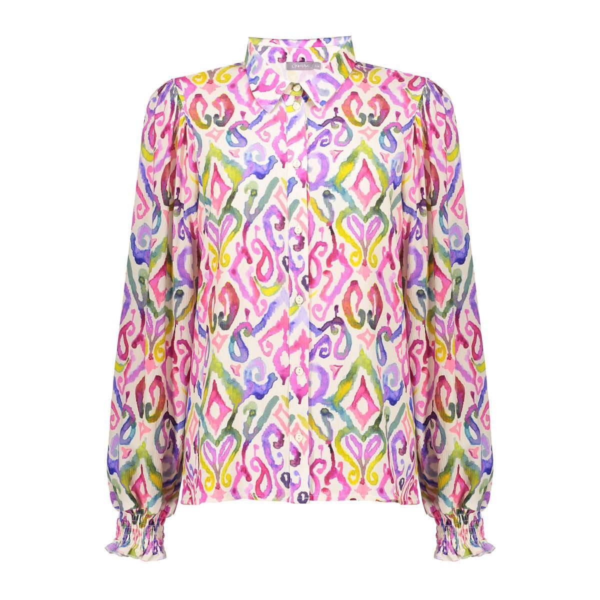 Geisha Blouse multicolour print