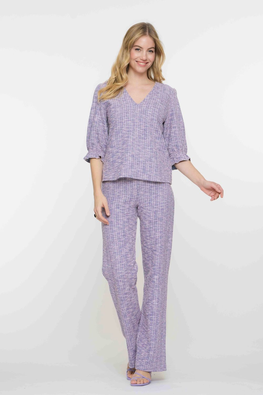 Geisha broek paars
