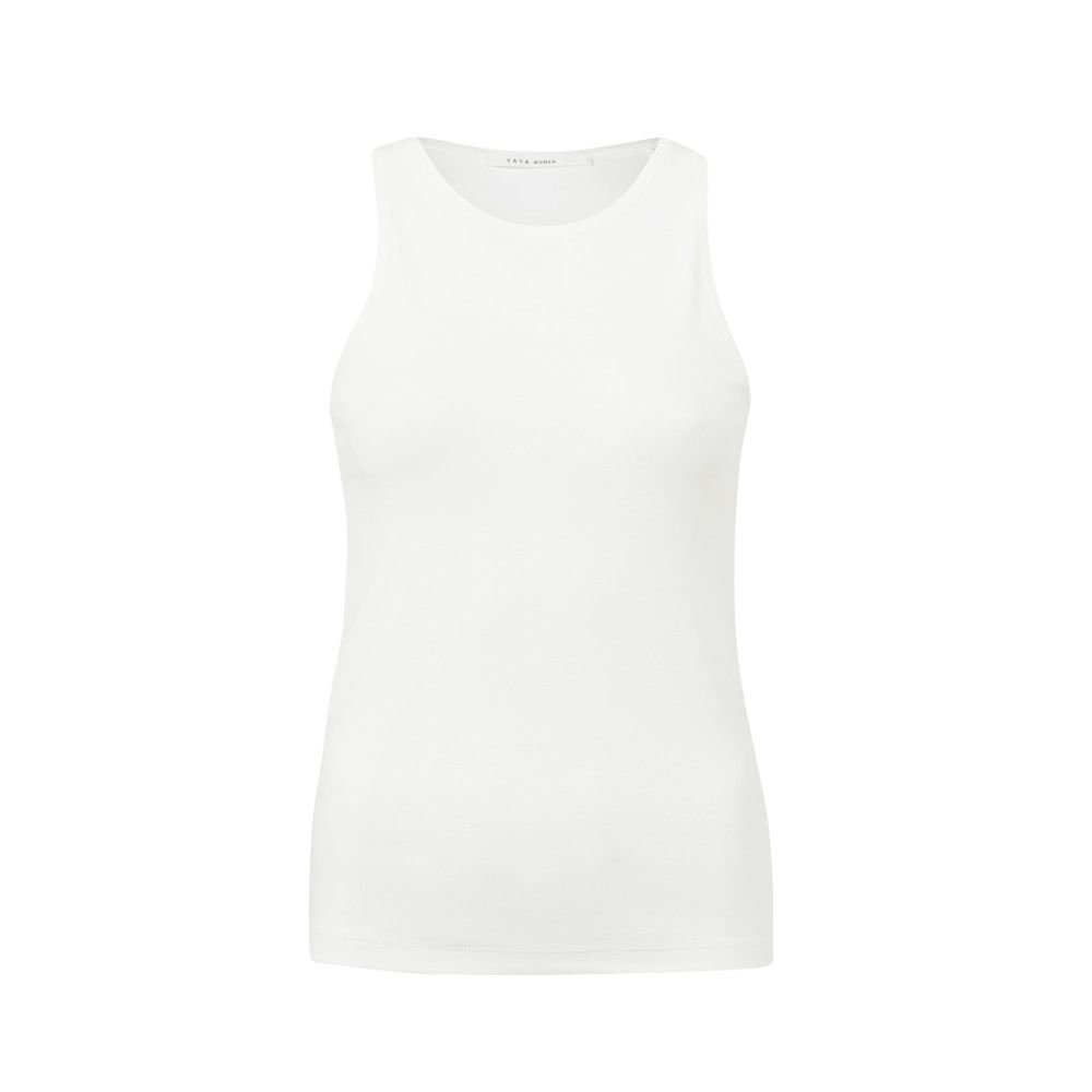 Yaya basic haltertop Pure White